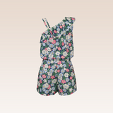 Sherie Girls Navy One Shoulder Romper