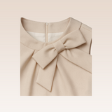 Patte Girls Beige Shift Dress