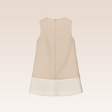 Patte Girls Beige Shift Dress