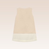 Racquel Baby Girls Beige Shift Dress