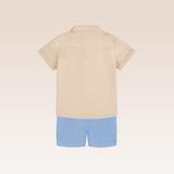 Mylo Baby Boys Blue Top and Shorts Set