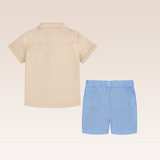 Mylo Baby Boys Blue Top and Shorts Set