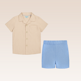 Mylo Baby Boys Blue Top and Shorts Set
