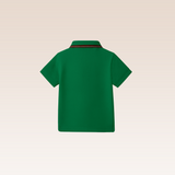 Madden Boys Green Polo Pique Shirt