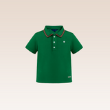 Madden Boys Green Polo Pique Shirt