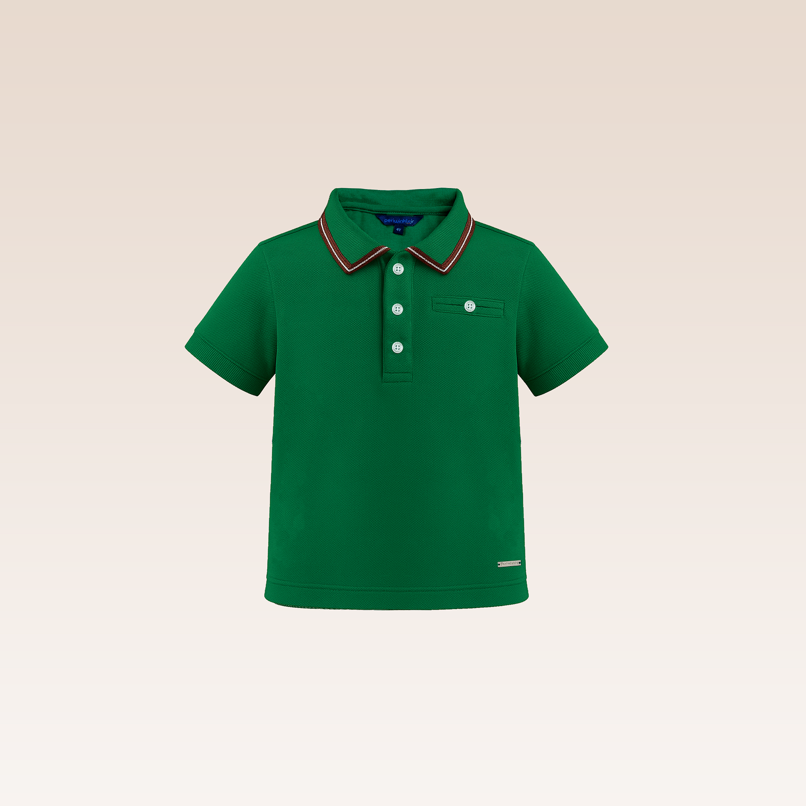 Madden Boys Green Polo Pique Shirt
