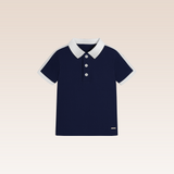 Raylan Boys Navy Polo Pique Shirt