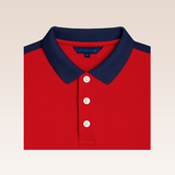 Raylan Boys Red Polo Pique Shirt