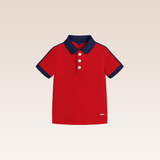 Raylan Boys Red Polo Pique Shirt