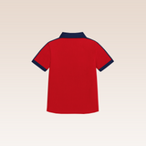 Raylan Boys Red Polo Pique Shirt