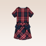 Nova Girls Red Drop-Waist Dress