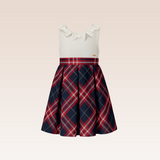 Macey Girls Red Checkered Dress