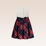 Macey Girls Red Checkered Dress