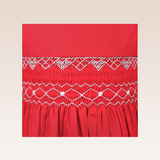 Soleil Red Smocked Dress