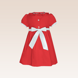 Soleil Baby Girls Red Smocked Dress