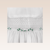 Sarina Girls White Smocked Dress