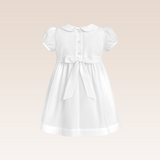 Sarina Baby Girls Smocked Christening Set