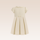 Romaine Girls Beige Party Dress