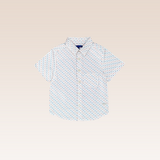 Sevi Boys Red Button-Down Short Sleeves