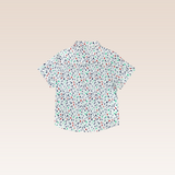 Sevi Boys Green Button-Down Short Sleeves