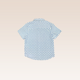 Sevi Boys Blue Button-Down Short Sleeves