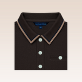 Madden Boys Dark Brown Polo Pique Shirt