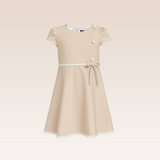 Regine Girls Beige A-Line Skirt Dress