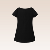 Thierry Girls Black Shift Dress with Bows