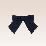 Tayla Girls Navy Sailor Drop Waist Dress with Bow Clip