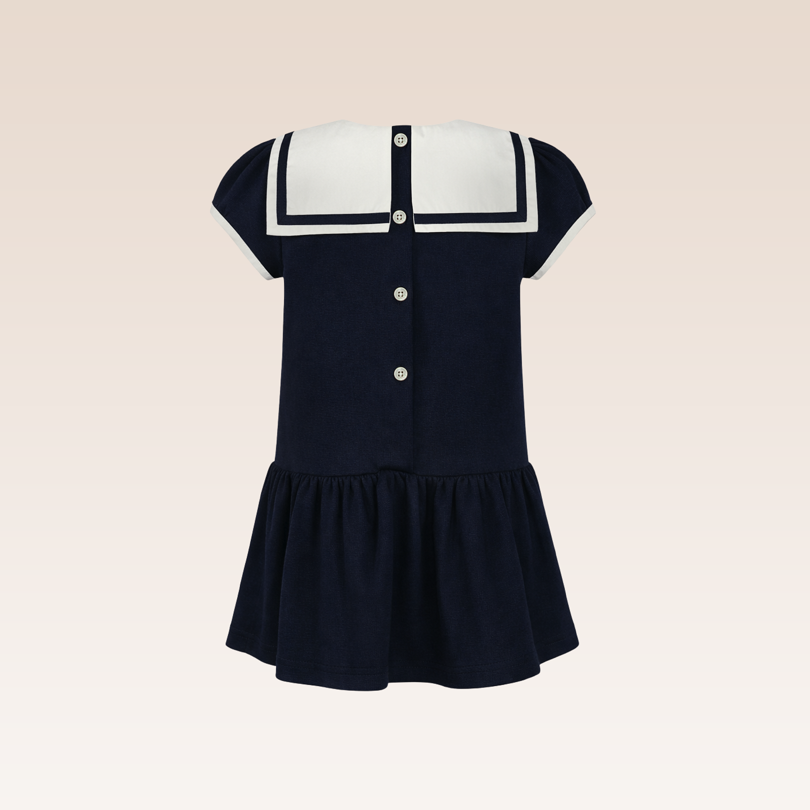 drop waist sailor dress Calliope Navy Sailor Pleated Mini Dress