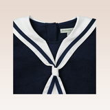 Tayla  Baby Girls Navy Drop Waist Sailor Dress