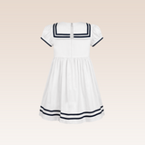 Tiff Girls Ivory Sailor Dress