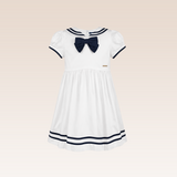 Tiff Girls Ivory Sailor Dress
