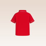 Rohan Boys Red Polo Pique Shirt
