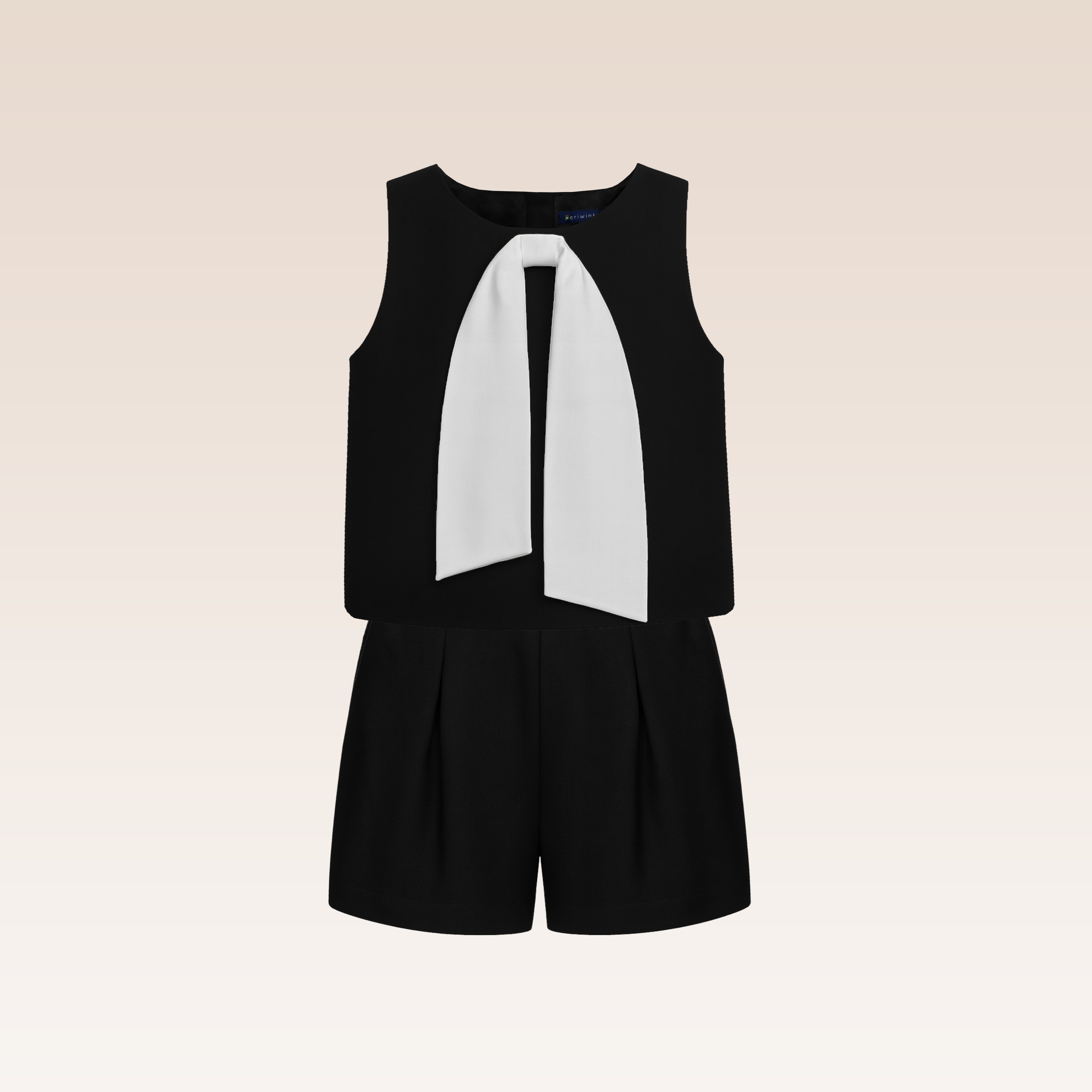 Timoune Girls Black Top and Shorts Set