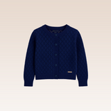 Mayline Girls Navy Knitted Cardigan