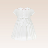 Neve Baby Girls Ivory Smocked Dress with Embroidery