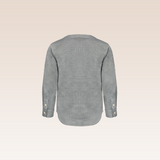 Mylan Boys Grey Button-Down Long Sleeves