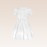 Simone Girls White Ruffled Communion Dress