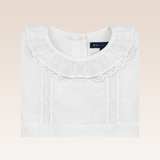 Simone Girls White Ruffled Communion Dress