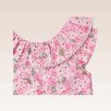 Oprah Girls Pink Ruffled Top