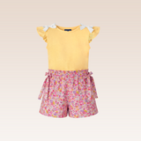 Gummy Girls Pink AOP Top and Shorts Set