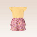 Gummy Girls Pink AOP Top and Shorts Set