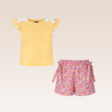 Gummy Girls Pink AOP Top and Shorts Set