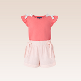 Gummy Girls Light Pink Top and Shorts Set
