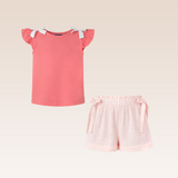 Gummy Girls Light Pink Top and Shorts Set