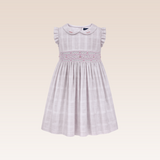 Lauren Girls Lilac Textured Smocked Dress