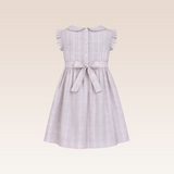Lauren Girls Lilac Textured Smocked Dress