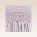 Lauren Girls Lilac Textured Smocked Dress