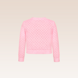 Mayline Girls Pink Knitted Cardigan